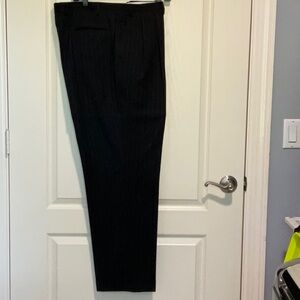 Men’s Chaps 38x32 Black Pinstripe Slacks